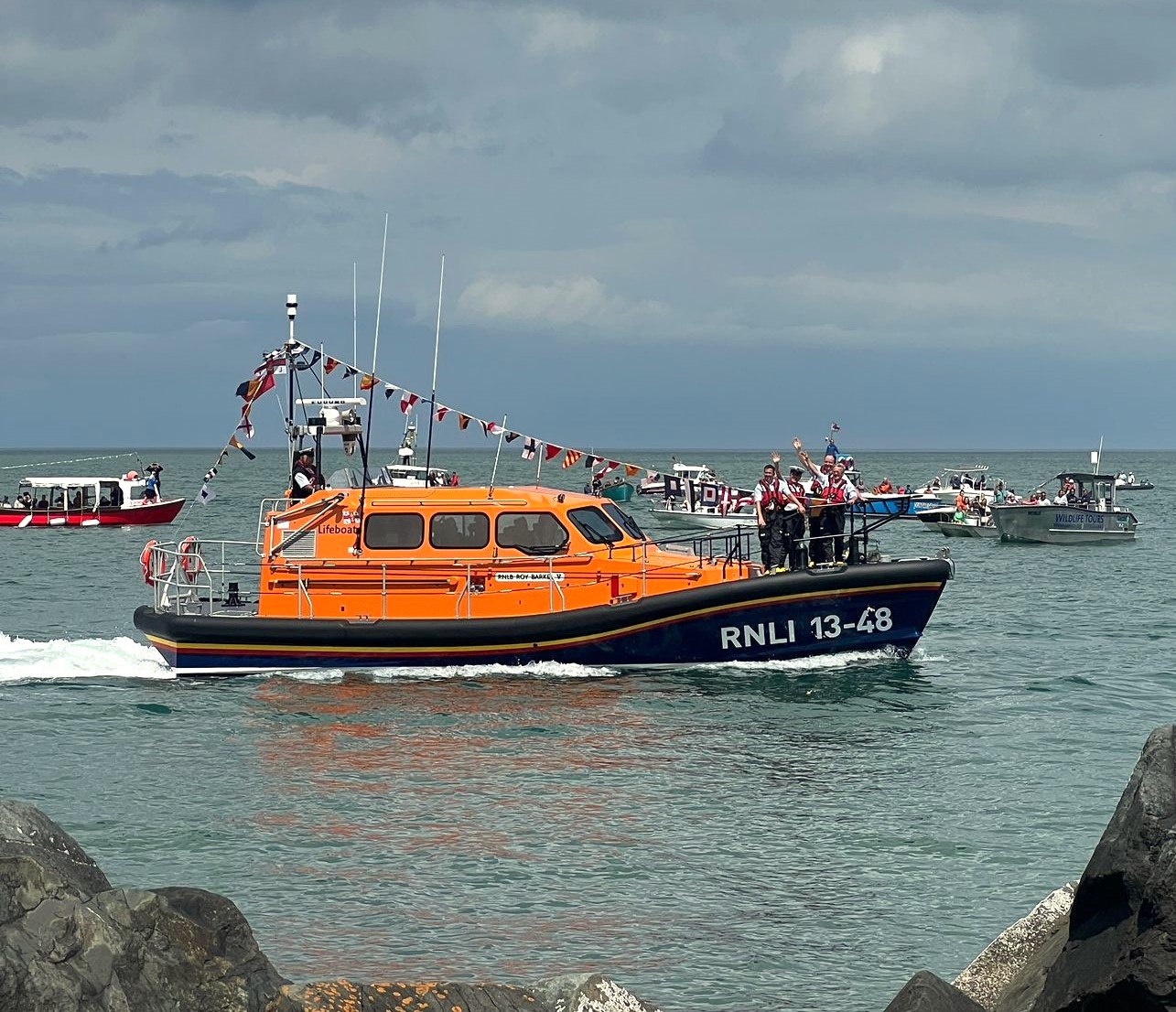 Exciting Arrival Of RNLI's New Lifeboat In New Quay! - Herald.Wales