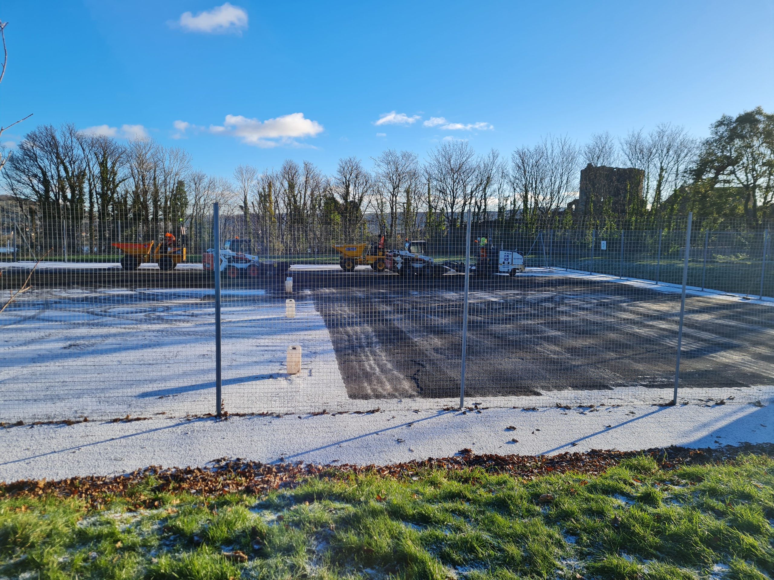 Conwy contractors remove newly laid tennis courts Herald Wales