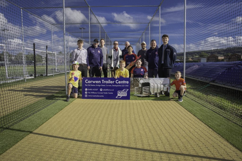 It’s a net gain as £5,000 donation helps future cricket stars in Denbighshire