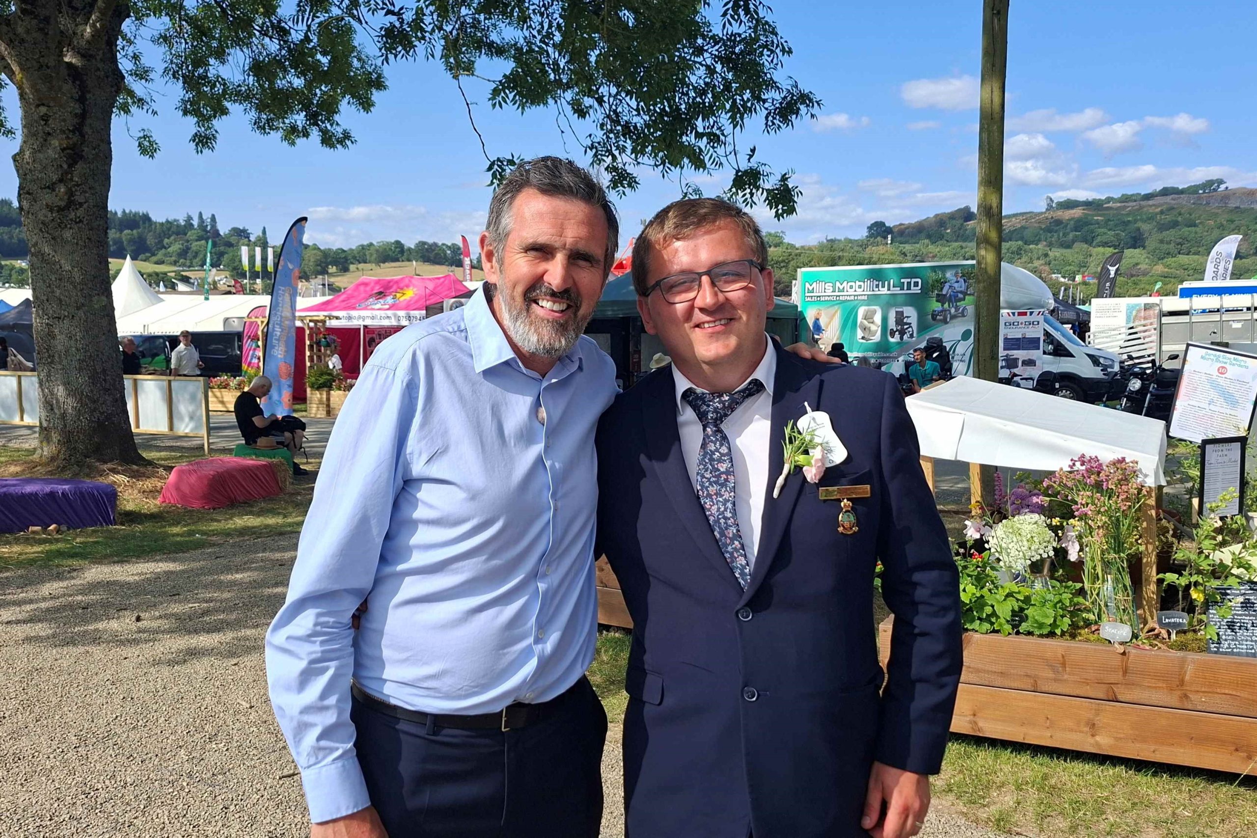 “Dream come true” as Welsh TV gardener teams up with Gardeners’ World star Adam Frost at Royal Welsh Show
